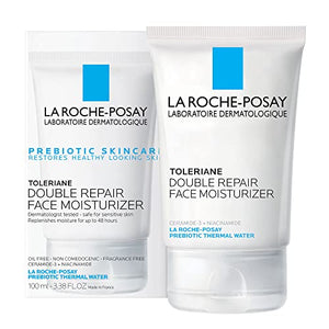 La Roche-Posay Toleriane Double Repair Face Moisturizer, Daily Moisturizer Face Cream with Ceramide and Niacinamide for All Skin Types, Oil Free, Fragrance Free