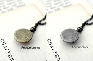 Earth and Moon Layered Space Necklace