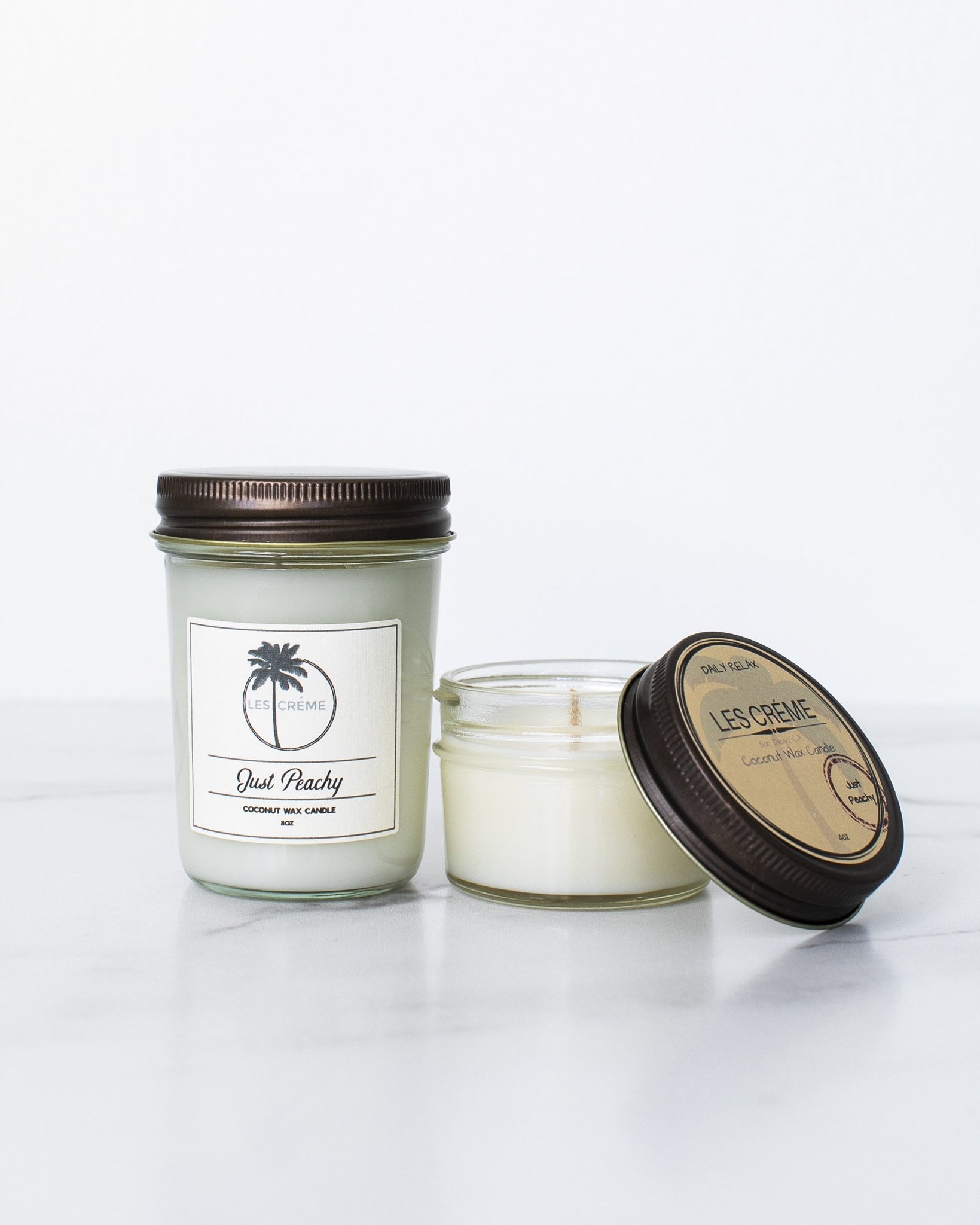 Just Peachy Scent Coconut Wax Candle